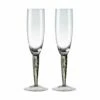 Denby Jet Set Of 2 Champagne Flutes - Elegant Drinkware for Celebrations -HARTS OF STUR Sales 400013514 Denby Jet Set Of 2 Champagne Flutes