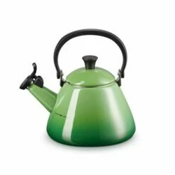 Le Creuset Bamboo Kone Kettle - Premium Stovetop Tea Kettle, 1.7L, Bamboo Green