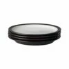 Denby Elements Black Set Of 4 Dinner Plates - Premium Stoneware Tableware -HARTS OF STUR Sales 406040005 Denby Elements Black Set Of 4 Dinner Plates
