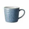 Denby Studio Blue Flint/Chalk Ridged Mug - Premium Stoneware Mug for Coffee & Tea 2 Denby Studio Blue Flint/Chalk Ridged Mug - Premium Stoneware Mug for Coffee & Tea -HARTS OF STUR Sales 409010616 Denby Studio Blue Flint Chalk Ridged Mug