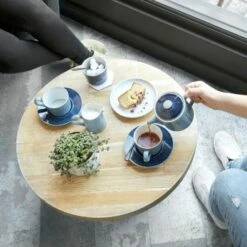 Denby Studio Blue Brew Flint Tea/Coffee Cup | Premium Stoneware Mug -HARTS OF STUR Sales 409011001 Denby Studio Blue Brew Flint Tea Coffee Cup 2