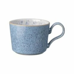 Denby Studio Blue Brew Flint Tea/Coffee Cup | Premium Stoneware Mug