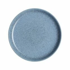 Denby Studio Blue Flint Coupe Dinner Plate - Premium Stoneware Tableware