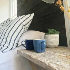 Denby Studio Blue Cobalt/Pebble Ridged Mug - Premium Stoneware Drinkware -HARTS OF STUR Sales 410010616 Denby Studio Blue Cobalt Pebble Ridged Mug 2