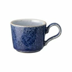 Denby Studio Blue Brew Cobalt Espresso Cup - Premium Stoneware Coffee Cup