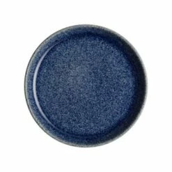 Denby Studio Blue Cobalt Small Coupe Plate - Elegant Tableware for Everyday Dining