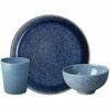 Denby Studio Blue Children's Dining Set - Durable & Stylish Tableware for Kids -HARTS OF STUR Sales 411049903 Denby Studio Blue Childrens Dining Set