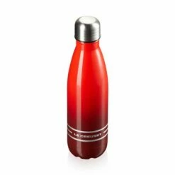 Le Creuset Cerise Hydration Bottle 500ml - Insulated Stainless Steel Water Bottle with Leak-Proof Lid -HARTS OF STUR Sales 41208500600000 Le Creuset Hydration Bottle 500ml Cerise 1