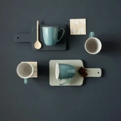 Denby Elements Fern Green Set of 4 Coffee Beaker Mugs | Premium Stoneware Drinkware -HARTS OF STUR Sales 415040018 Denby Elements Fern Green Set Of 4 Coffee Beaker Mugs 2