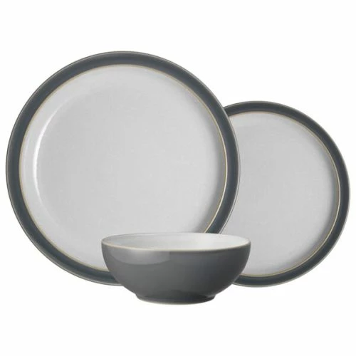 Denby Elements Fossil Grey 12 Piece Tableware Set - Premium Stoneware Dinner Set 3 Denby Elements Fossil Grey 12 Piece Tableware Set - Premium Stoneware Dinner Set