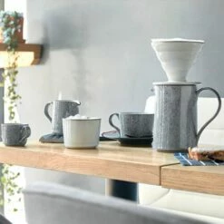 Denby Studio Grey Brew Tea/Coffee Cup - Premium Stoneware Mug -HARTS OF STUR Sales 426011001 Denby Studio Grey Brew Tea Coffee Cup 2