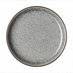Denby Studio Grey Medium Coupe Plate - Elegant Tableware for Modern Dining