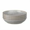 Denby Studio Grey Set of 4 Pasta Bowls - Premium Stoneware Tableware -HARTS OF STUR Sales 426040044 Denby Studio Grey Set Of 4 Pasta Bowls