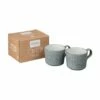 Denby Studio Grey Brew Tea/Coffee Cup Set Of 2 - Premium Stoneware Drinkware -HARTS OF STUR Sales 426041001 Denby Studio Grey Brew Tea Coffee Cup Set Of 2