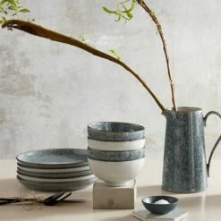 Denby Studio Grey Set of 4 Mixed Rice Bowls - Premium Stoneware Tableware -HARTS OF STUR Sales 426042245 Denby Studio Grey Set Of 4 Rice Bowls 2