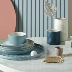 Denby Impression Blue Hourglass Small Plate - Elegant Tableware for Everyday Dining -HARTS OF STUR Sales 436010203 Denby Impression Blue Hourglass Small Plate 5