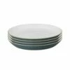 Denby Impression Charcoal 4 Piece Medium Plate Set - Premium Tableware for Modern Dining -HARTS OF STUR Sales 437040004 Denby Impression Charcoal Set Of 4 Medium Plates