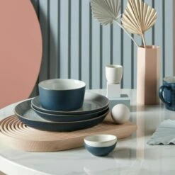 Denby Impression Charcoal 4 Piece Pasta Bowl Set - Premium Tableware for Stylish Dining 11 Denby Impression Charcoal 4 Piece Pasta Bowl Set - Premium Tableware for Stylish Dining -HARTS OF STUR Sales 437044044 Denby Impression Charcoal Set Of 4 Pasta Bowls 4