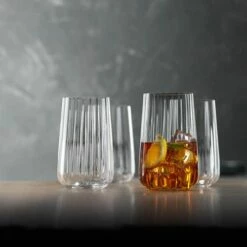 Spiegelau LifeStyle Long Drink Glasses Set Of 4 - Premium Crystal Glassware for Cocktails & Soft Drinks -HARTS OF STUR Sales 4450179 Spiegelau Set of Four LifeStyle Longdrink Glasses 2