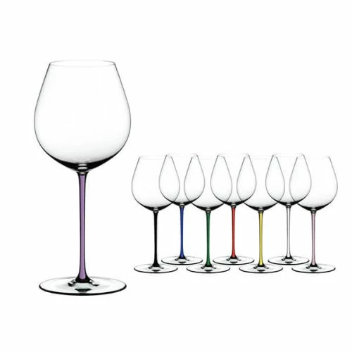 Riedel Hand Made Fatto A Mano Old World Pinot Noir Wine Glass Violet - Premium Crystal Wine Glass 5 Riedel Hand Made Fatto A Mano Old World Pinot Noir Wine Glass Violet - Premium Crystal Wine Glass - Image 3