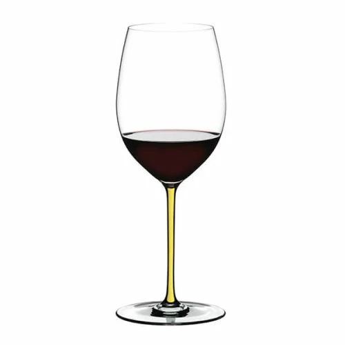 Riedel Hand Made Fatto A Mano Cabernet/Merlot Wine Glass - Yellow | Premium Crystal Drinkware 4 Riedel Hand Made Fatto A Mano Cabernet/Merlot Wine Glass - Yellow | Premium Crystal Drinkware - Image 2