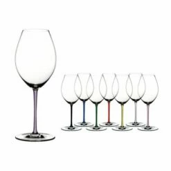 Riedel Hand Made Fatto A Mano Old World Syrah Wine Glass Violet - Premium Crystal Drinkware -HARTS OF STUR Sales 490041V Riedel Hand Made Fatto a Mano Old World Syrah Violet 2