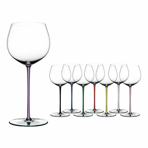 Riedel Hand Made Fatto A Mano Oaked Chardonnay Wine Glass Violet - Premium Crystal Drinkware 5 Riedel Hand Made Fatto A Mano Oaked Chardonnay Wine Glass Violet - Premium Crystal Drinkware - Image 3