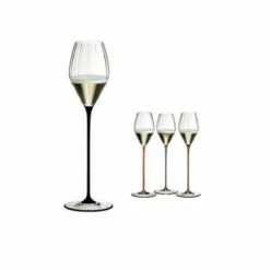 Riedel High Performance Champagne Glass Black - Premium Crystal Drinkware -HARTS OF STUR Sales 499428B Riedel High Performance Champagne Glass Black 3