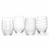 MIKASA Cheers Set Of 4 17oz Stemless Wine Glasses - Elegant Drinkware for Wine Lovers 2 MIKASA Cheers Set Of 4 17oz Stemless Wine Glasses - Elegant Drinkware for Wine Lovers -HARTS OF STUR Sales 5095528 Mikasa Cheers Set Of 4 17oz Stemless Wine Glasses