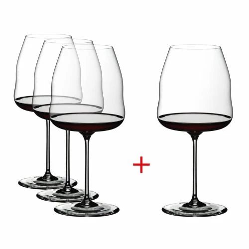 Riedel Winewings Pinot Noir Glasses - Set of 4 for 3 | Premium Crystal Wine Glasses 3 Riedel Winewings Pinot Noir Glasses - Set of 4 for 3 | Premium Crystal Wine Glasses