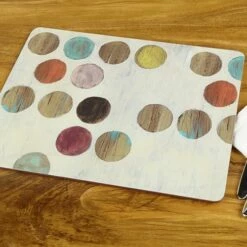 Retro Spot Set of 6 Premium Table Mats - Creative Tops for Stylish Dining -HARTS OF STUR Sales 5176580 Creative Tops Retro Spot Pack Of 6 Premium Placemats 2