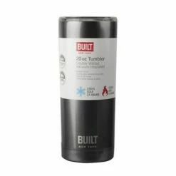 Built 568ml Double Walled Stainless Steel Travel Mug - Charcoal Grey | Insulated Drinkware -HARTS OF STUR Sales 5193246 Built 20oz Water Tumbler Charcoal Grey 2