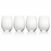 MIKASA Julie Set Of 4 19.75oz Stemless Wine Glasses - Elegant Drinkware for Wine Lovers -HARTS OF STUR Sales 5193458 Mikasa Julie Set Of 4 19 75oz Stemless Wine Glasses