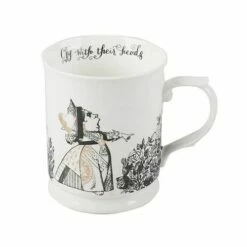 Alice In Wonderland Tankard Mug - Unique Design Ceramic Mug for Tea & Coffee Lovers
