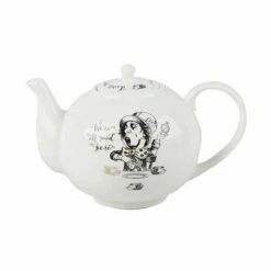 Alice In Wonderland Large Teapot - Elegant Ceramic Tea Pot for Tea Lovers
