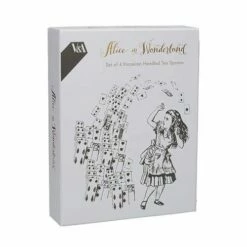 Alice in Wonderland Themed Set of 4 Stainless Steel Teaspoons - Elegant Cutlery for Tea Lovers -HARTS OF STUR Sales 5227080 Alice in Wonderland Set Of 4 Teaspoons 2