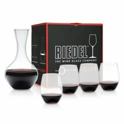 Riedel O Cabernet / Merlot & Syrah Decanter Gift Set - Premium Wine Decanter for Red Wines