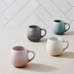 Le Creuset Meringue Stoneware Coupe Collection Sphere Mug - Elegant & Durable Drinkware -HARTS OF STUR Sales 60324327160099 Le Creuset Meringue Stoneware Sphere Mug 4