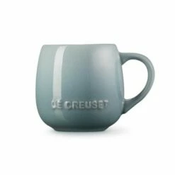 Le Creuset Sea Salt Stoneware Coupe Collection Sphere Mug | Premium Drinkware -HARTS OF STUR Sales 60324327170099 Le Creuset Sea Salt Stoneware Sphere Mug 2