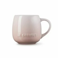 Le Creuset Shell Pink Stoneware Coupe Collection Sphere Mug | Premium Drinkware -HARTS OF STUR Sales 60324327770099 Le Creuset Shell Pink Stoneware Sphere Mug 2