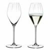 Riedel Performance Champagne Set Of 2 Glasses - Premium Crystal Drinkware for Sparkling Wines -HARTS OF STUR Sales 688428 Riedel Performance Champagne Set of 2 Glasses