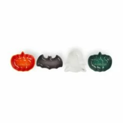 Le Creuset Stoneware Set Of 4 Mini Halloween Dishes - Durable Tableware for Seasonal Entertaining