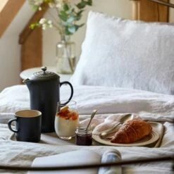 Le Creuset White Stoneware 27cm Dinner Plate - Premium Tableware for Stylish Dining -HARTS OF STUR Sales 70202270100099 Le Creuset White Stoneware 27cm Dinner Plate 5