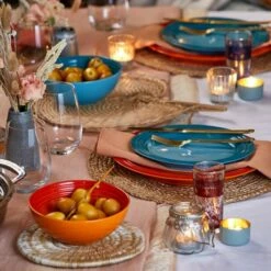 Le Creuset Volcanic Stoneware 27cm Dinner Plate - Durable & Stylish Tableware -HARTS OF STUR Sales 70202270900099 Le Creuset Volcanic Stoneware 27cm Dinner Plate 4