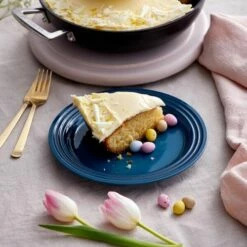 Le Creuset Deep Teal Stoneware 27cm Dinner Plate - Premium Tableware for Stylish Dining -HARTS OF STUR Sales 70202276420099 Le Creuset Deep Teal Stoneware 27cm Dinner Plate 5