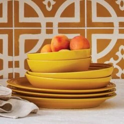 Le Creuset Nectar Stoneware 27cm Dinner Plate - Durable & Stylish Tableware -HARTS OF STUR Sales 70202276727080 Le Creuset Dinner Plate Nectar 2