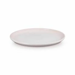 Le Creuset Shell Pink Stoneware Coupe Collection 22cm Side Plate - Elegant Tableware for Stylish Dining