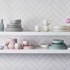 Le Creuset Sea Salt Stoneware Coupe Collection 27cm Dinner Plate - Premium Tableware -HARTS OF STUR Sales 70234277177080 Le Creuset Sea Salt Coupe Collection Dinner Plate 5