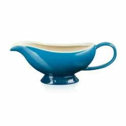 Le Creuset Deep Teal Stoneware Gravy Boat 460ml | Premium Tableware for Elegant Dining