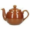 London Pottery Farmhouse Filter 4 Cup Teapot Rockingham Brown | Classic Brown Teapot for Tea Lovers -HARTS OF STUR Sales 73240 London Pottery Farmhouse 4 Cup Teapot Rockingham Brown Newest